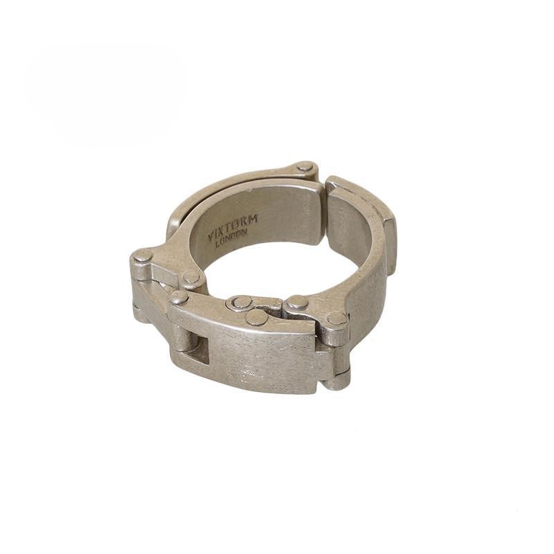 Cross-border European and American Ring Men's Ring Functional Alloy Mechanical Punk Style Hinge Ring