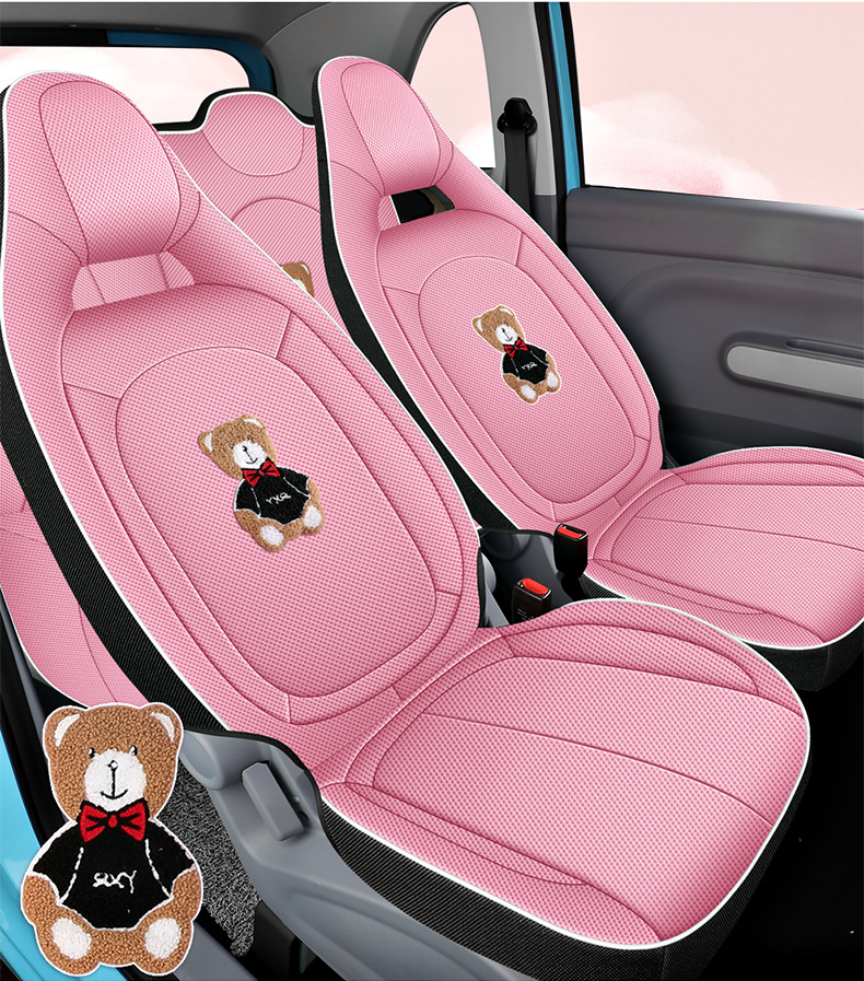 23-25 Pentium Pony Special Car Seat Cover All Seasons All-inclusive Cushion Breathable Honeycomb Cartoon Seat Cover