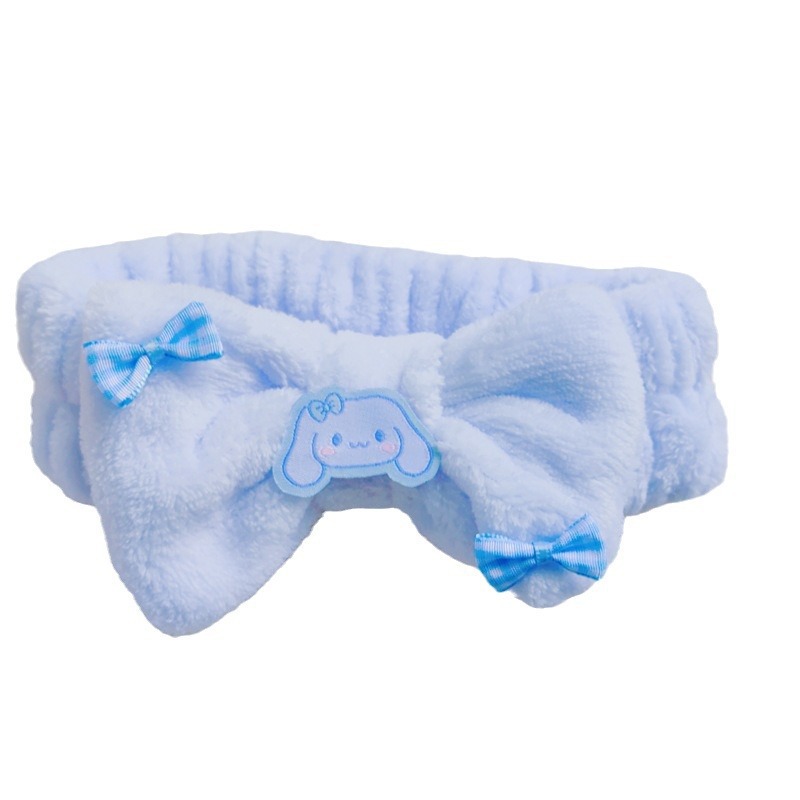 Inswind nuevo bordado dibujos animados lavado facial correa de pelo Sanliou Yugui perros niñas aplicar máscara de pelo correa de pelo