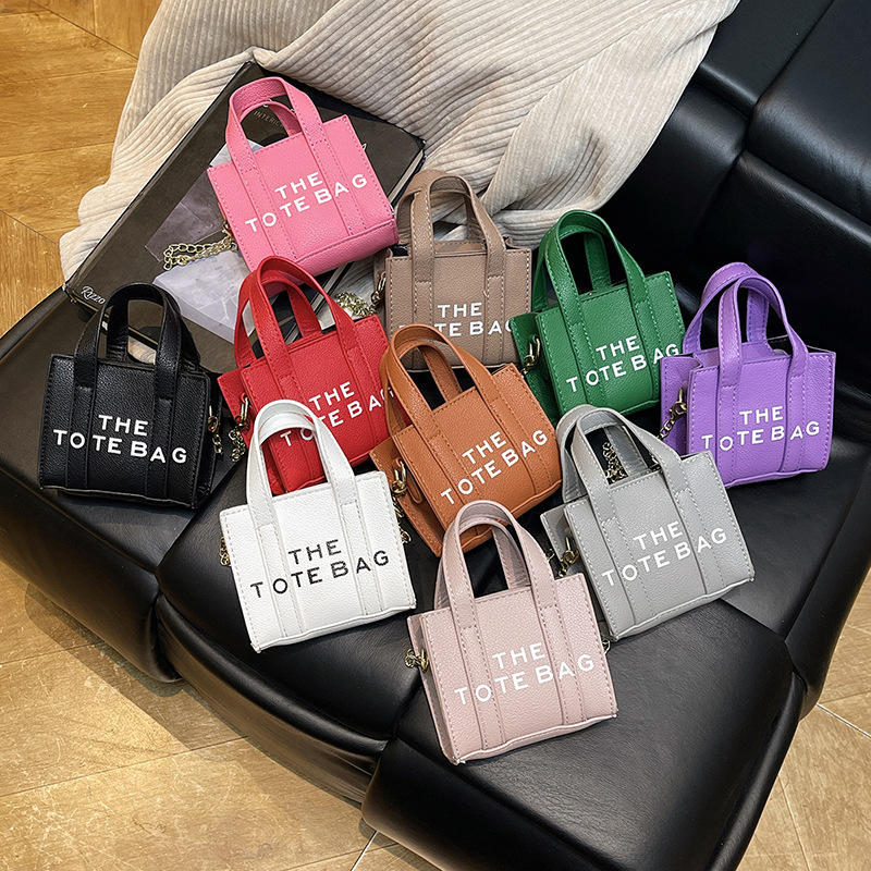 迷你双排字母外贸手提包新款欧美时尚潮流单肩包斜挎包