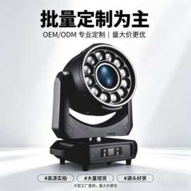 12颗60w蜂眼光束灯室内舞台演出LED摇头灯酒吧氛围效果旋转染色灯