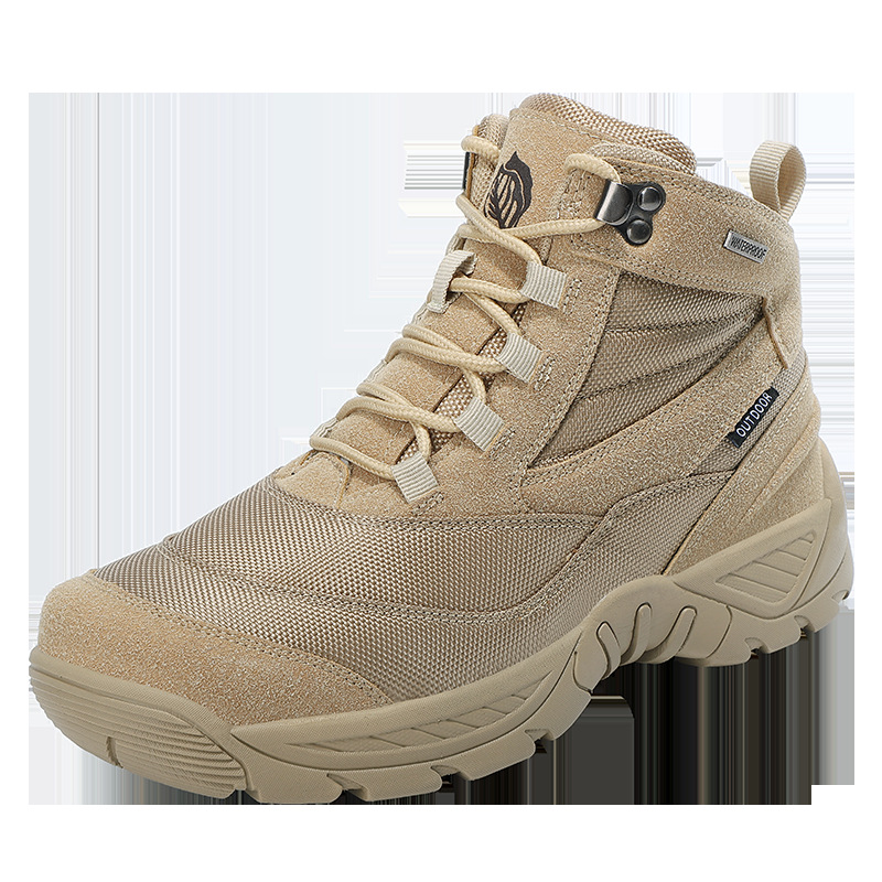 Military boots Tactical boots High school upper leg outdoor combat boots Men's and women's boots Desert boots_voghion.com