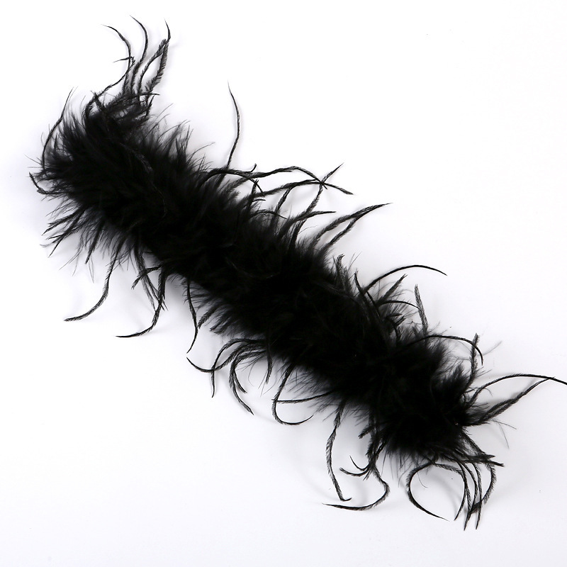 검은 타조 깃털 반지