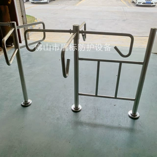 不锈钢栅栏式半高手动旋转门 手推十字滚动通道闸机  辊闸定制厂