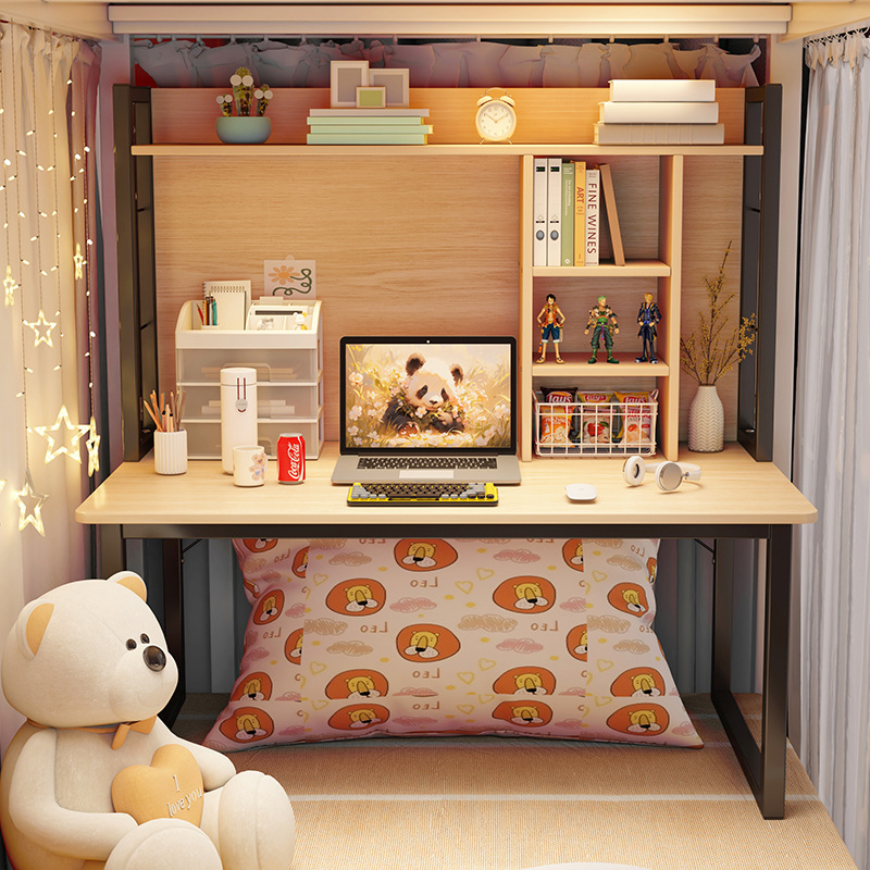 Mesa de computadora en la cama, escritorio, escritorio, escritorio todo en uno, escritorio portátil, artefacto, escritorio plegable para estudiantes universitarios, escritorio de dormitorio plegable