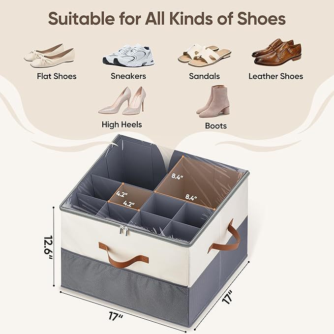 Caja de zapatos de almacenamiento de zapatos Artefacte de almacenamiento de zapatos Caja de almacenamiento de tela 16 Instalación gratuita Amazon de alta calidad