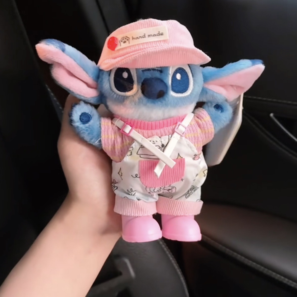 Genuino lindo Stitch Star Baby dibujos animados muñeco de peluche Stitch colgante llavero muñeca colgante regalo