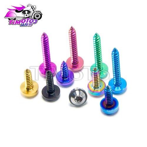 Titanium Alloy Self-Tapping Screw with M4/M5 Thread for Motorcycle & Electric Vehicle Shell, TMJ M4/M5