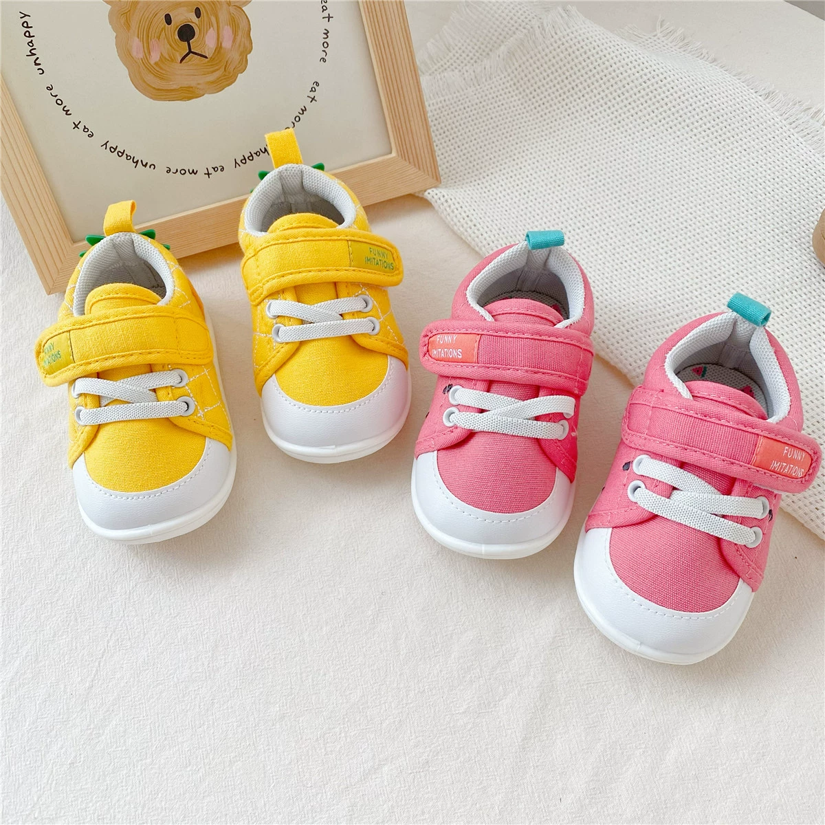 Newautumu день рождения один новый город день рождения фрукты ходунки детская обувь мягкая подошва мужская и женская детская обувь