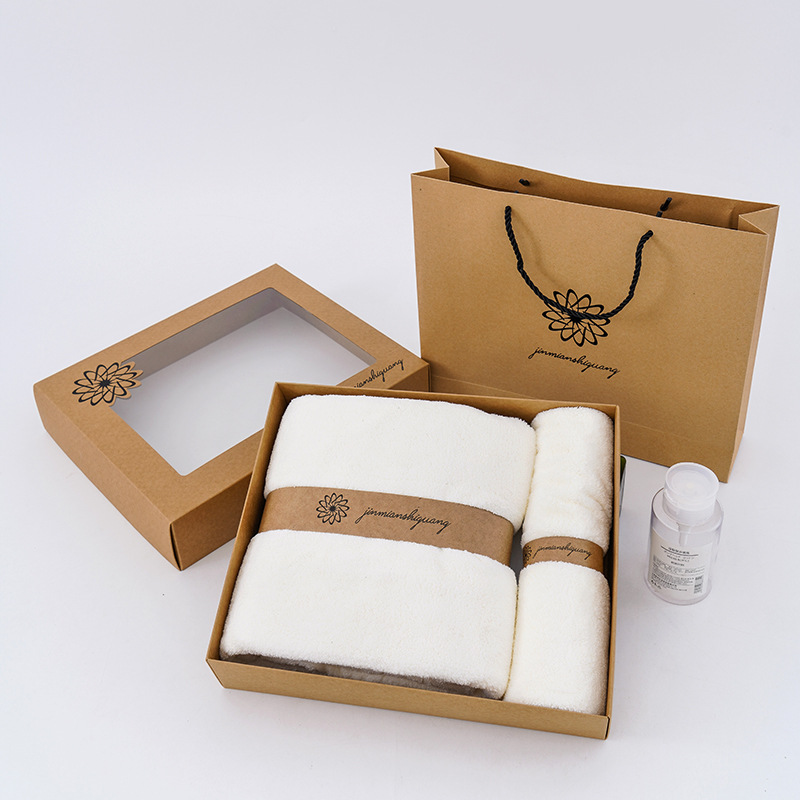 Kraft Paper Gift Set-White