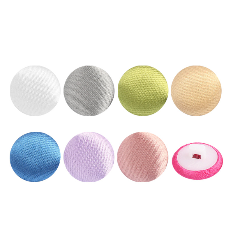 Colorful Satin Fabric Buttons, Colorful Chiffon Dress, Satin Shirt, Suit Cufflinks, Cardigan Small Round Buttons
