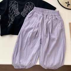 男の子と女の子のパンツ、夏の新しいスポーツパンツ、子供用の薄いカジュアルパンツ、山本の女の子の速乾性防蚊パンツ