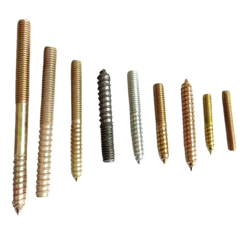 Single-point double-headed tooth metric m4m5m6m8m10 dining table sofa foot stair handrail pre-embedded self-tapping nail double-headed tooth