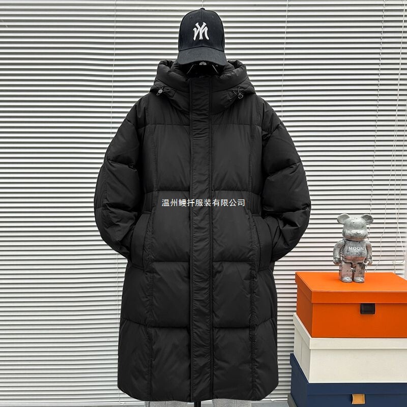 Mid-Length down Jacket for Men, 2025 Winter New Style, Loose Casual Versatile White Duck down Warm Coat for Teenagers