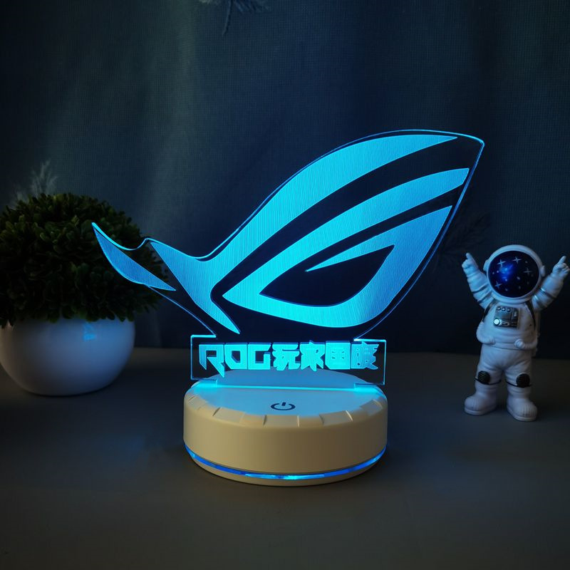 Lámpara 3D decorativa estilo gaming con diseño de mando