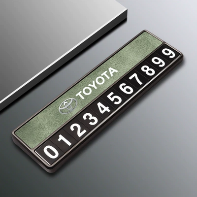 Suitable for Toyota Temporary Parking Nömrəli dayanma kartı - toyota-d-model-parking-sign-green-comes-with-5-sets-of-number-plates