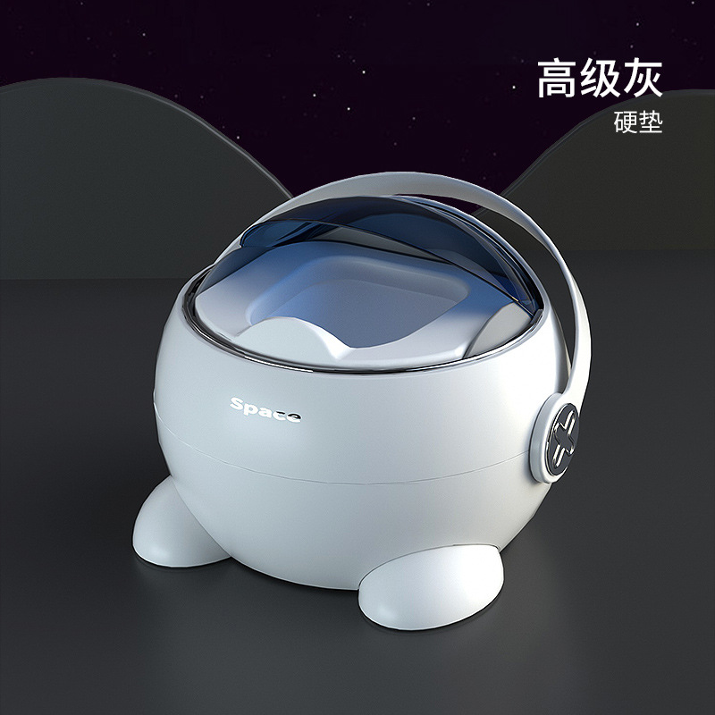 Space children's toilet seat with handles