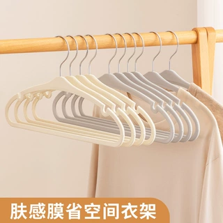 省空间肤感膜衣架防滑无痕护肩液态硅胶衣架整理师收纳橡胶漆衣架