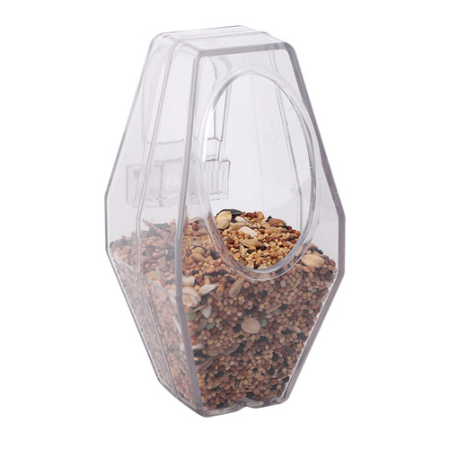 Parrot anti-swing and anti-spray feeding feeder for birds, suitable for starlings and thrushes, food cans, water cups, drinkers and food bowls