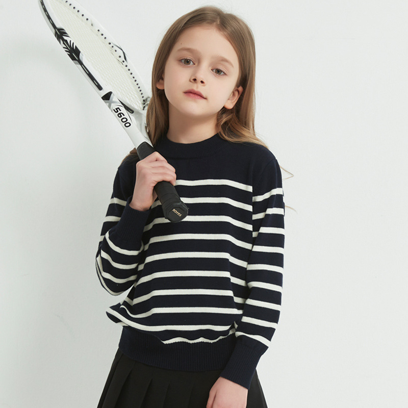 Children's demi-season knitted base cotton sweater for students for…