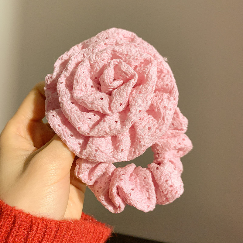 Anillo de pelo rosa rosa