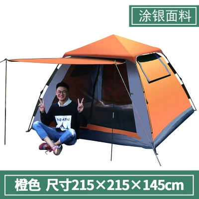 camping rainproof, Avtomobil dam çadırları - orange-3-4-people-2-4-people