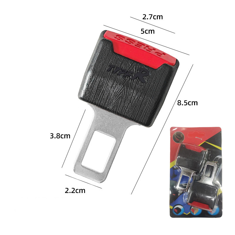 Enchufe del cinturón de seguridad coche hogar universal extender niños dibujos animados bayoneta cristal insertar bloqueo