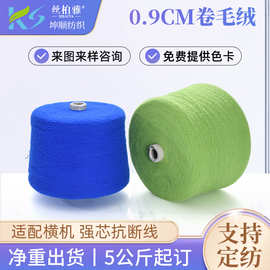 厂家定制0.9CM卷毛绒针织毛衣呢子衣亲肤纱线100%尼龙韩国绒定做