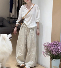 韩系杏色针织冰丝长袖T恤防晒罩衫女夏季外搭慵懒松弛感薄纱上衣