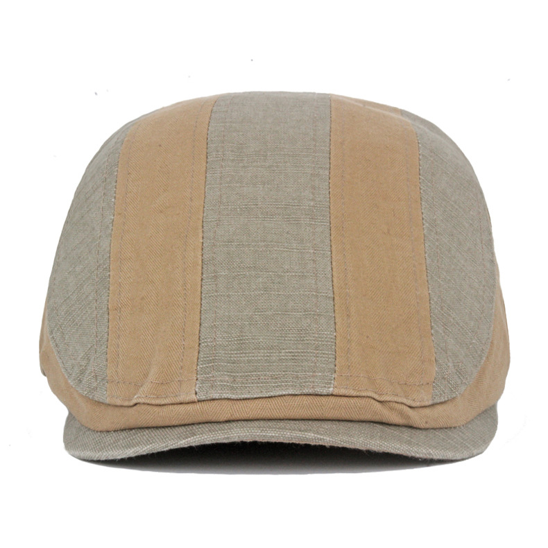 168g Weight Beret Hat Hats Type Holiday Occasion Cotton Material Color Block Pattern Spring&Summer Season Men's Gender Casual, Sports Style Flat Eaves Rim Men's Casual Sports Color Block Flat Eaves Beret Hat 9
