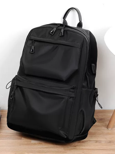 Cross-border casual backpack, men's business backpack, water-resistant, large capacity, suitable for students, school, and commuting, also can be used as a laptop bag