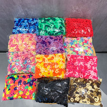 新款儿童竹节发圈宝宝不伤发皮筋彩色无接缝发绳小号毛巾圈头绳