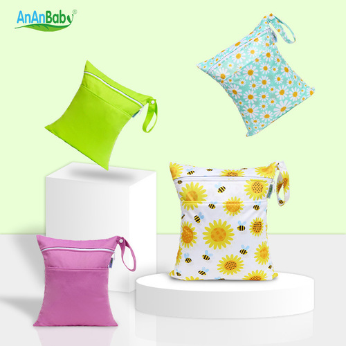 Waterproof and stain-resistant dual-opening storage bag for small items, portable and handy bag for storage, diaper storage pouch