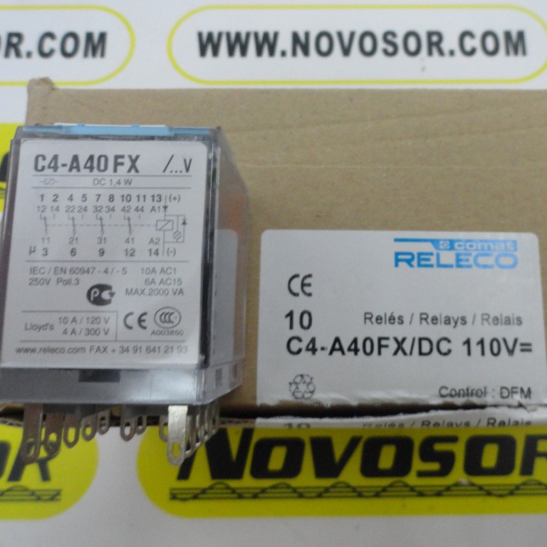 C4-A40FX  RELECO   继电器  DC110V  COMAT宜科先咨询再订期货