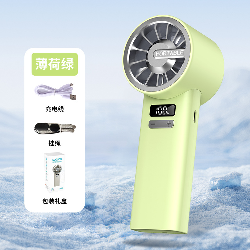 Nuevo ventilador portátil USB transfronterizo 100 velocidades de refrigeración sin polos ventilador portátil pequeño ventilador turbo ventilador de alta velocidad