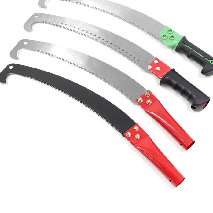 高枝锯户外单钩锯树高空弯锯伸缩高枝杆专用园林果树修枝锯盆景