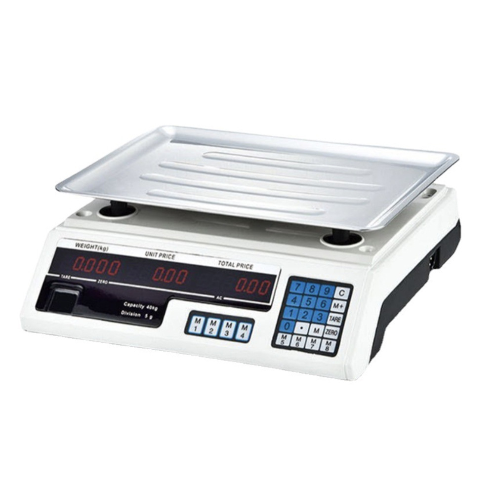 Cross-border English 40kg priced scale commercial fruit electronic scale electronic priced scale electronic platform scale electronic kitchen scale