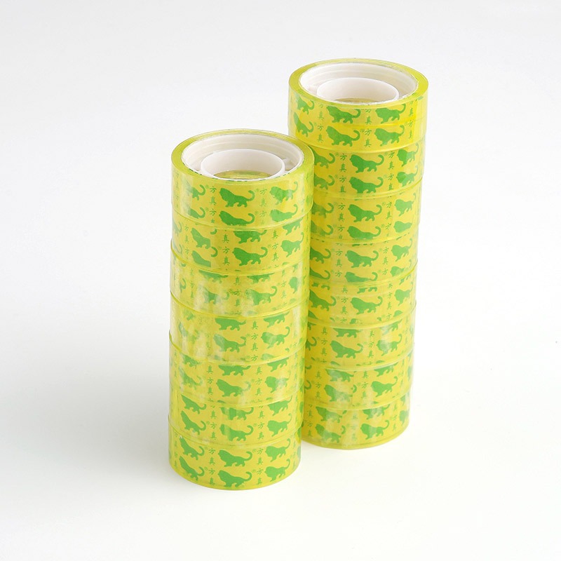 Cinta estrecha 1cm de ancho pegamento de sellado para estudiantes ramo de flores material de embalaje material de bricolaje hecho a mano cinta transparente