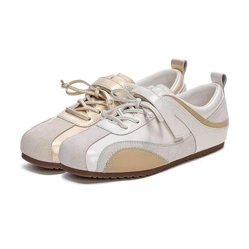 Retro versátil zapatos de entrenamiento alemán para niños y niñas 2026 nuevos zapatos de estudiantes de mujer zapatos de suela gruesa zapatos blancos pequeños zapatos deportivos