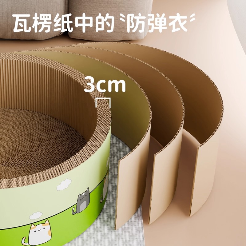 Deepened Cat Scratching Board, Cat Nest, All-In-One, Scratch-Resistant, Wear-Resistant and Non-Shedding, New Cat Claw Board, Cat Scratching Basin, Cat Claw Grinding Artifact 2