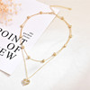 Necklace, brand fashionable universal trend chain for key bag , Korean style, light luxury style, simple and elegant design