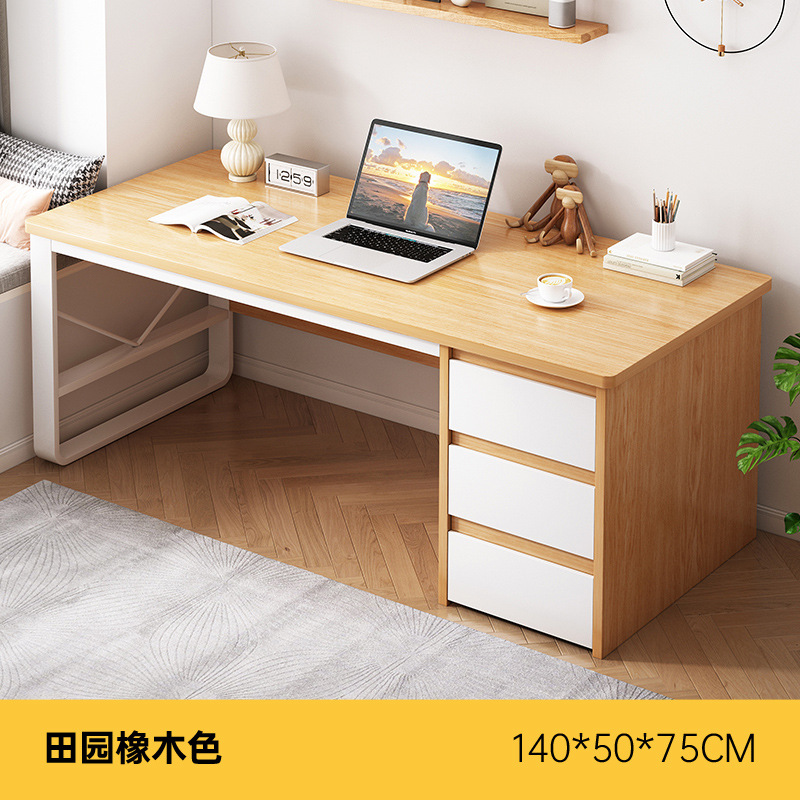 Escritorio para computadora doble Escritorio con cajón Dormitorio Hogar Escritorio simple Escritorio moderno simple Banco de trabajo
