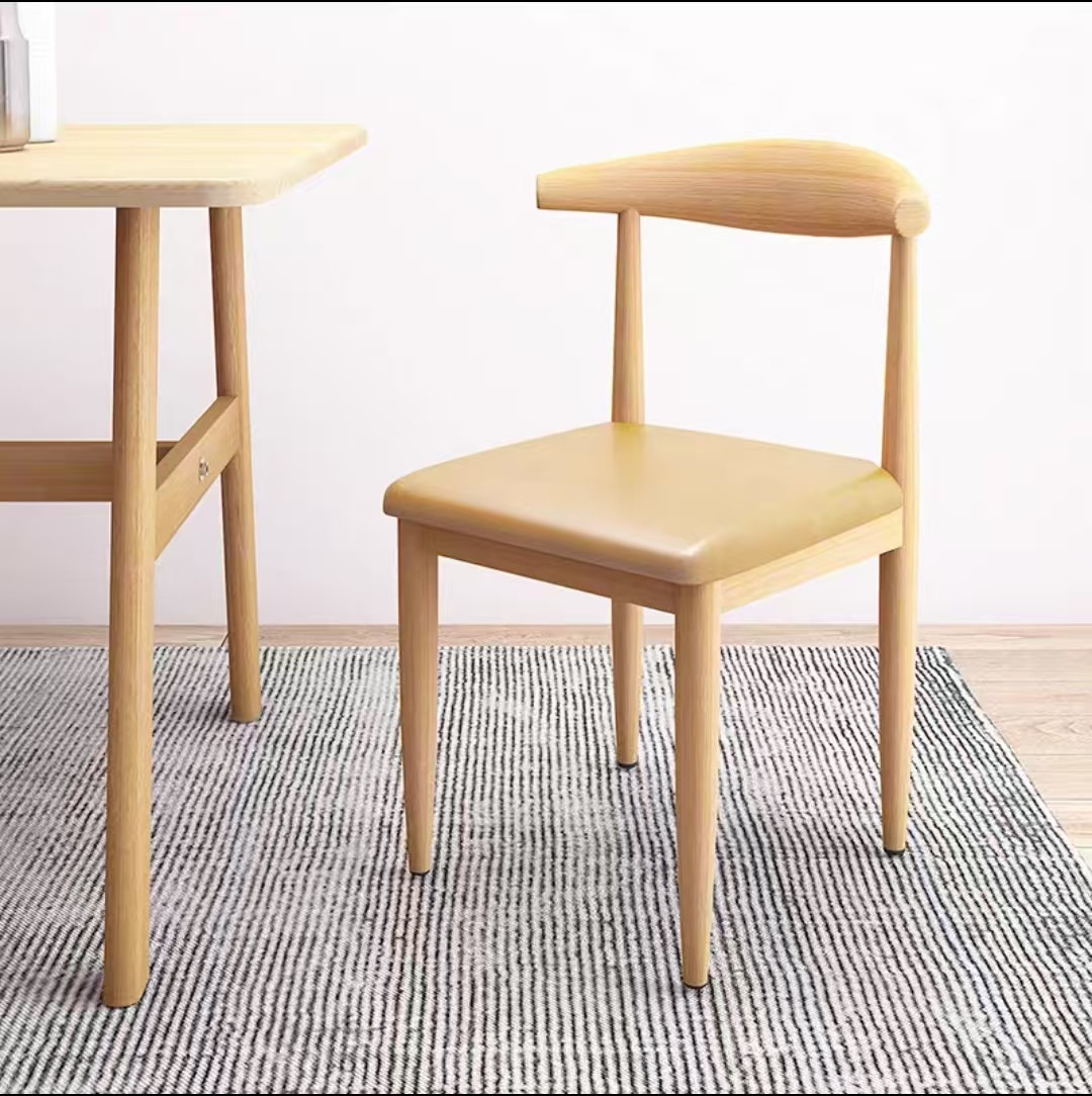 silla de cuerno silla de comedor bolsa suave espesa simple taburetes casera silla de oficina comercial silla de estudio