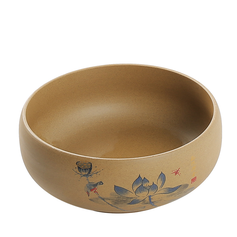 Tea washing large extra large brush wash basin wash tank tea bowl ceramic Gongfu tea accessories tea ceremony spare home wholesale
