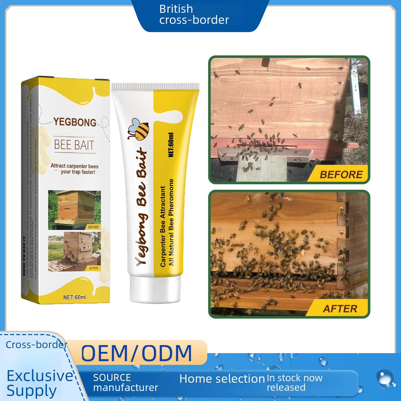 YEGBONG bee attractant bee attractant melon Orchard glue tit-for-tat beekeeping tools