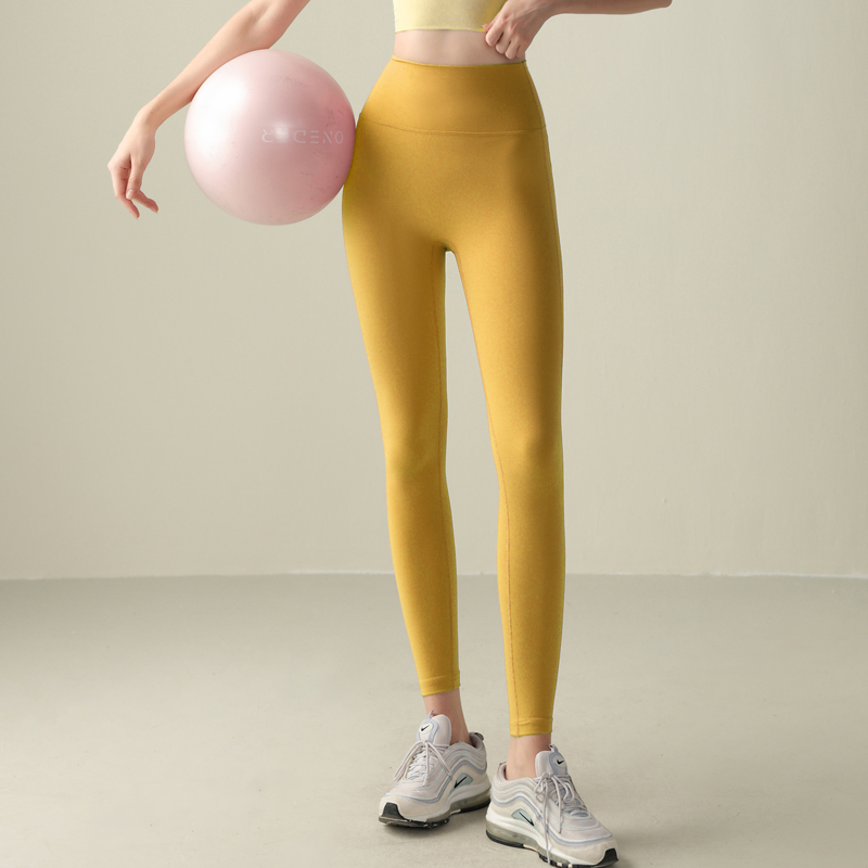 No Awkward Lines, High Elasticity, Butt-Lifting Yoga Leggings for Women, Gym Training, Outerwear Leggings, Running Sports Tights, Summer and Autumn