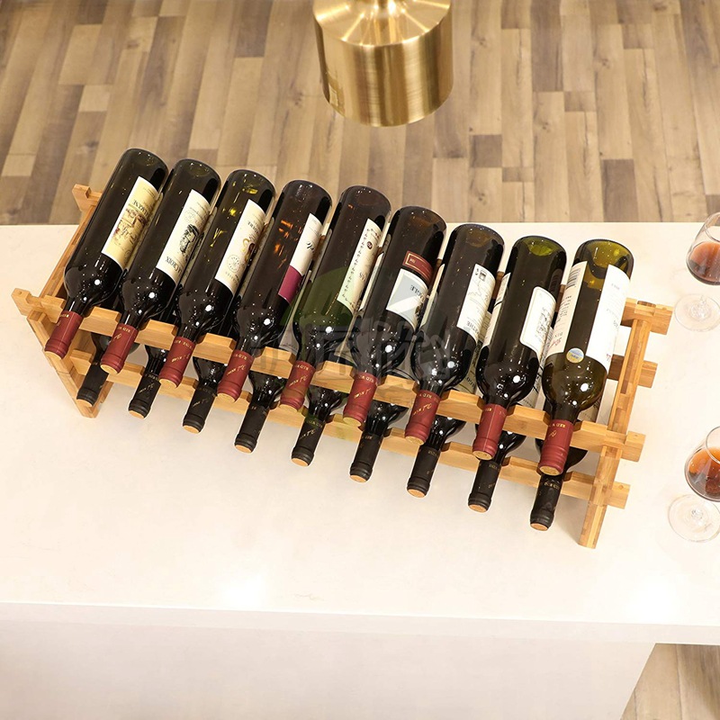 18-Bottle Stackable Wine Displ