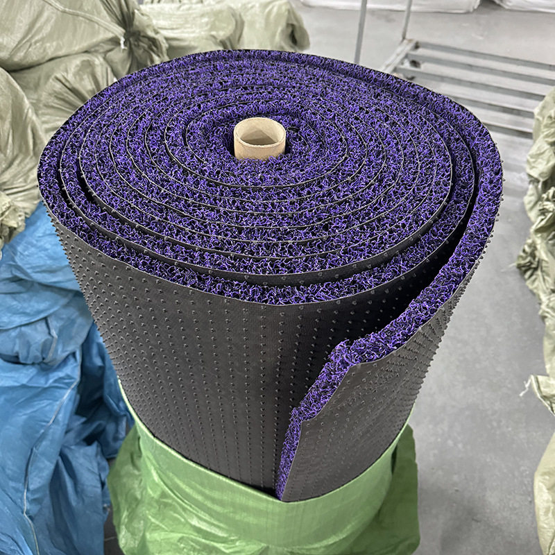 Factory Supply 2.0 Thick Nail Bottom Wire Ring Large Roll Entry Door PVC Plastic Floor Mat Car General Mat Coil