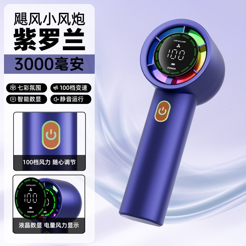 2026 nuevo ventilador portátil de refrigeración de alta velocidad G80, ventilador portátil mini sin escobillas de carga USB transfronteriza