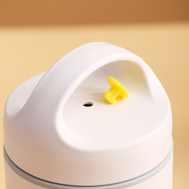 Taza de vacío de acero inoxidable mini taza de desayuno al aire libre portátil de doble capa mango sellado con tapa hogar taza de sopa fresca